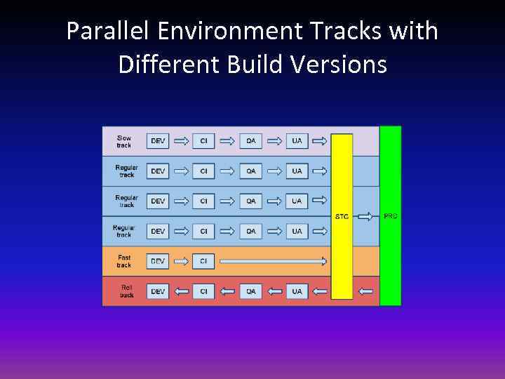 Parallel Environment Tracks with Different Build Versions 