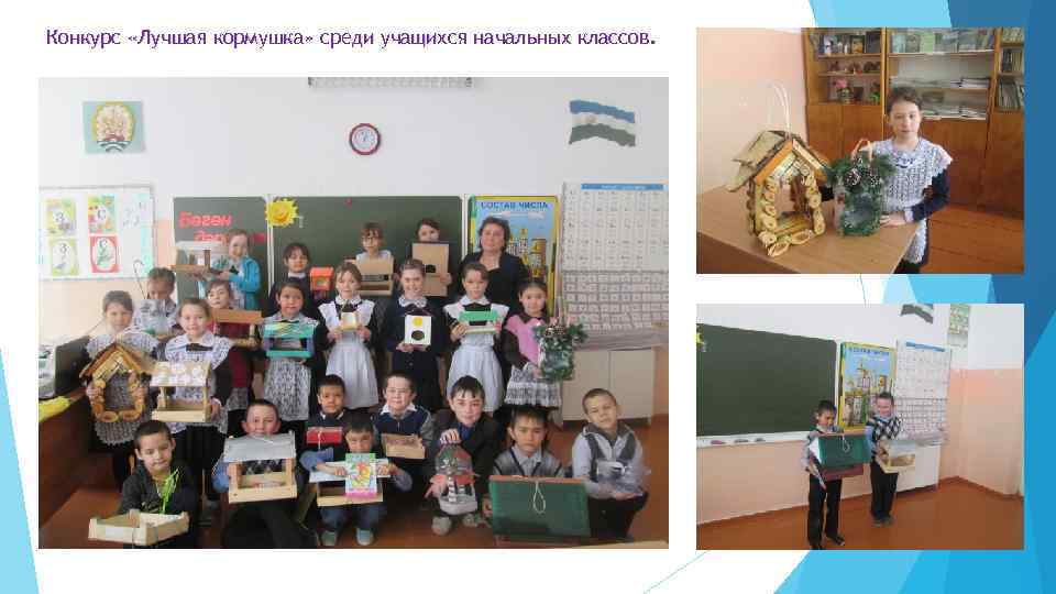Конкурс «Лучшая кормушка» среди учащихся начальных классов. 