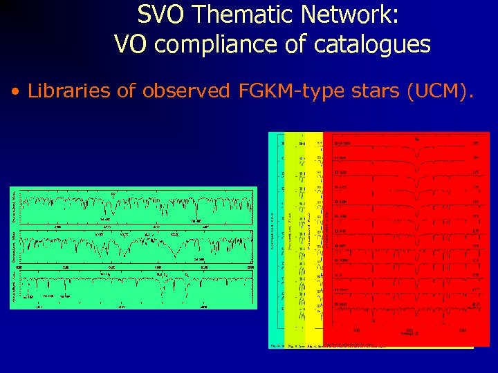 SVO Thematic Network: VO compliance of catalogues • Libraries of observed FGKM-type stars (UCM).