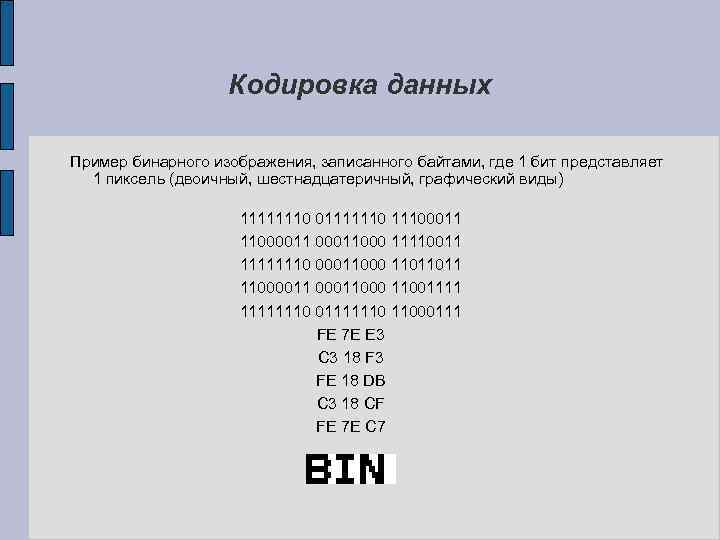 Запишите шестнадцатеричный код соответствующий этому рисунку. Бинарное изображение пример. Кодировка данных. Пример двоичных данных. Кодировка dat.