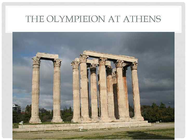 THE OLYMPIEION AT ATHENS 