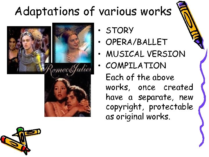 Adaptations of various works • • STORY OPERA/BALLET MUSICAL VERSION COMPILATION Each of the