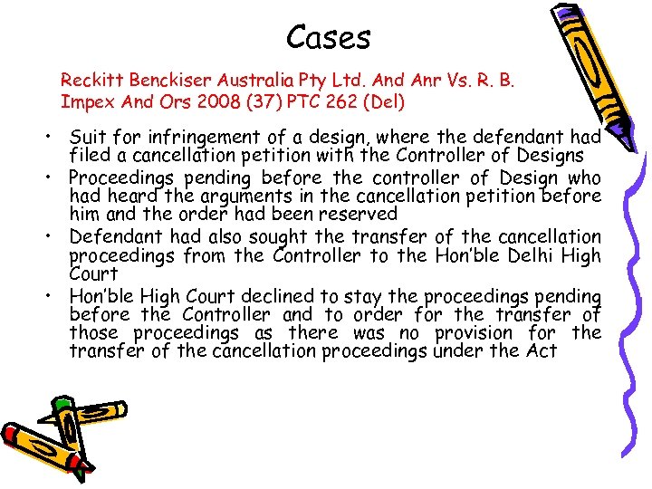 Cases Reckitt Benckiser Australia Pty Ltd. And Anr Vs. R. B. Impex And Ors