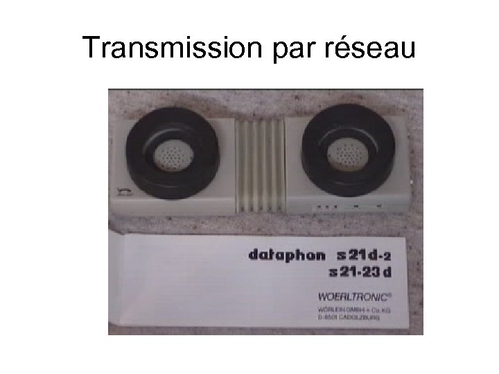 Transmission par réseau 
