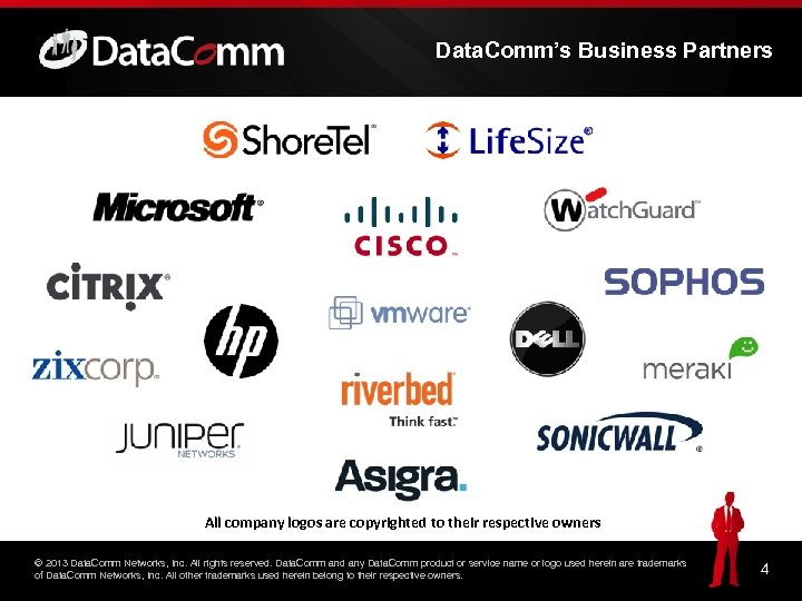 Data. Comm’s Business Partners All company logos are copyrighted to their respective owners ©