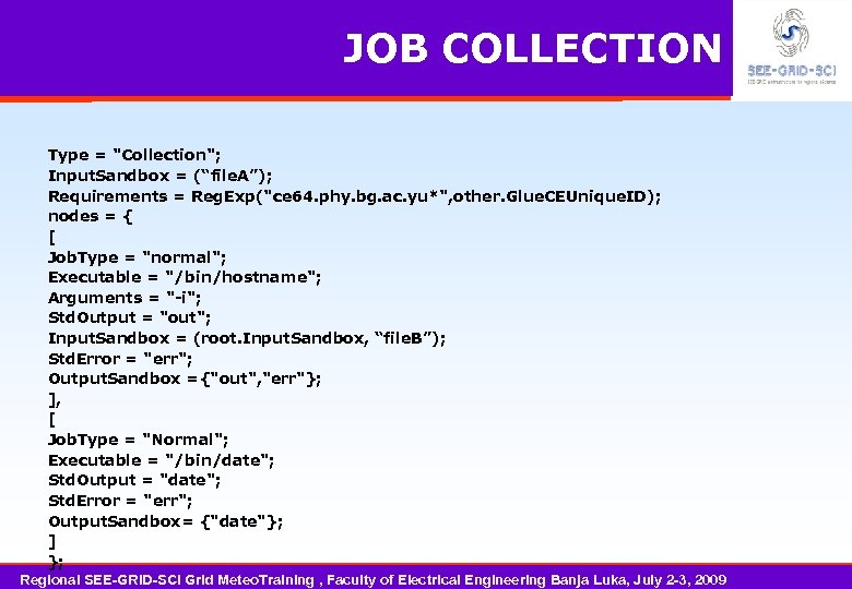 JOB COLLECTION Type = 