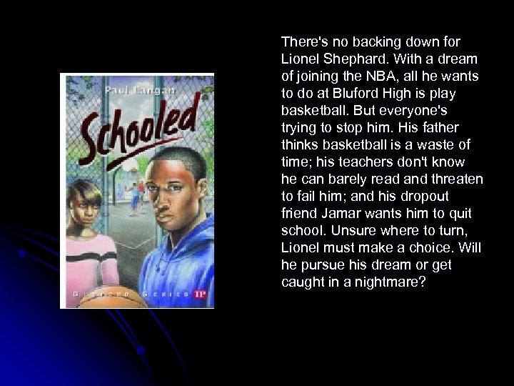 There's no backing down for Lionel Shephard. With a dream of joining the NBA,