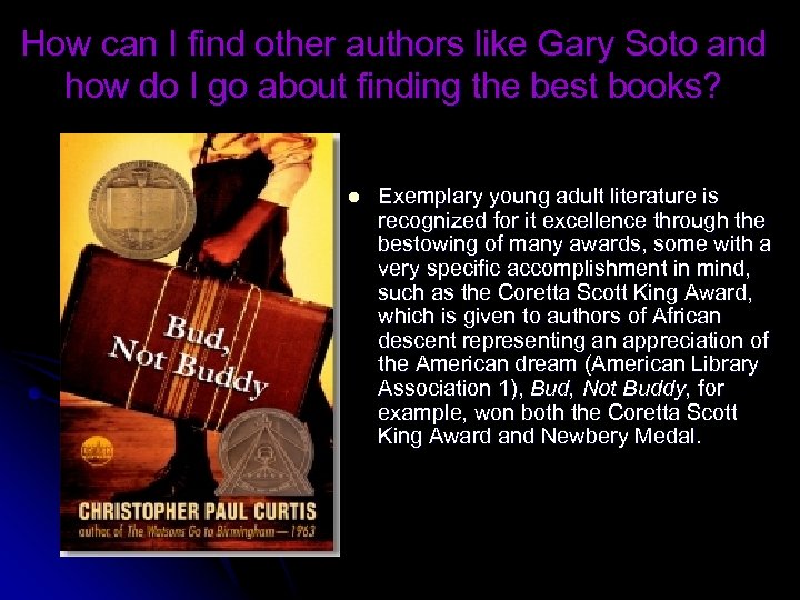 How can I find other authors like Gary Soto and how do I go