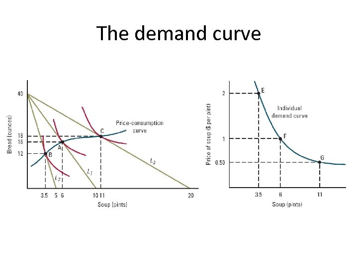 The demand curve 