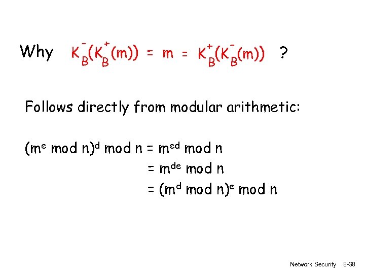 Why - + B B K (K (m)) + = m = K (K