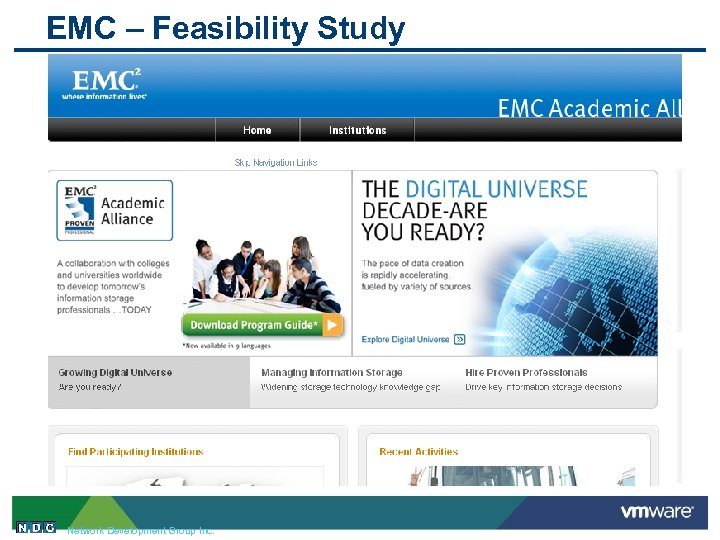 EMC – Feasibility Study Network Development Group Inc. 