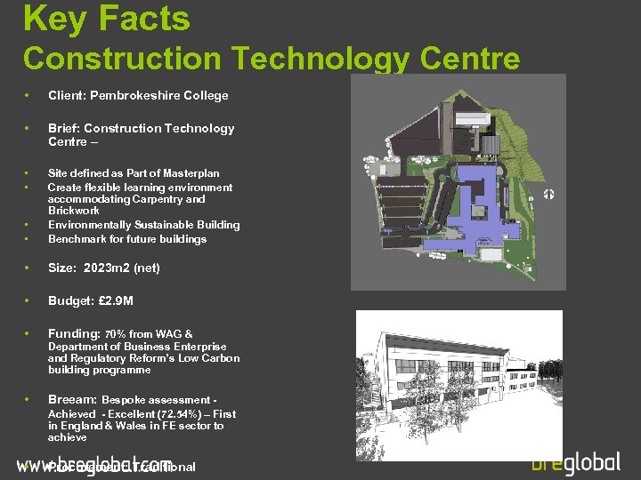 Key Facts Construction Technology Centre • Client: Pembrokeshire College • Brief: Construction Technology Centre
