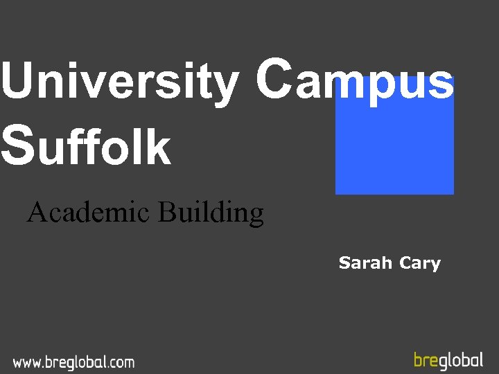 University Campus Suffolk Academic Building Sarah Cary 