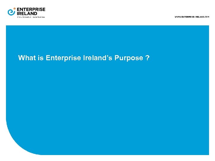 What is Enterprise Ireland’s Purpose ? 