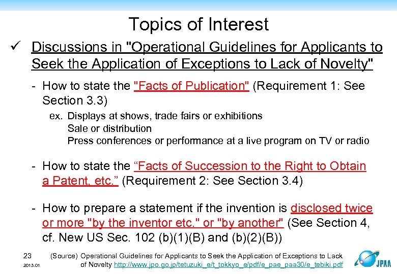 Topics of Interest ü Discussions in 