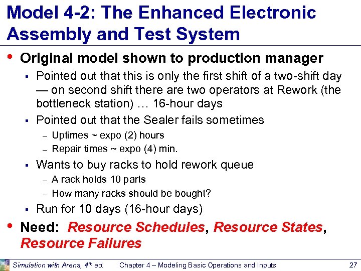 Model 4 -2: The Enhanced Electronic Assembly and Test System • Original model shown