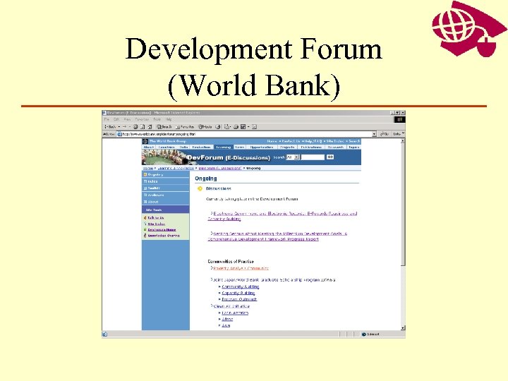 Development Forum (World Bank) 