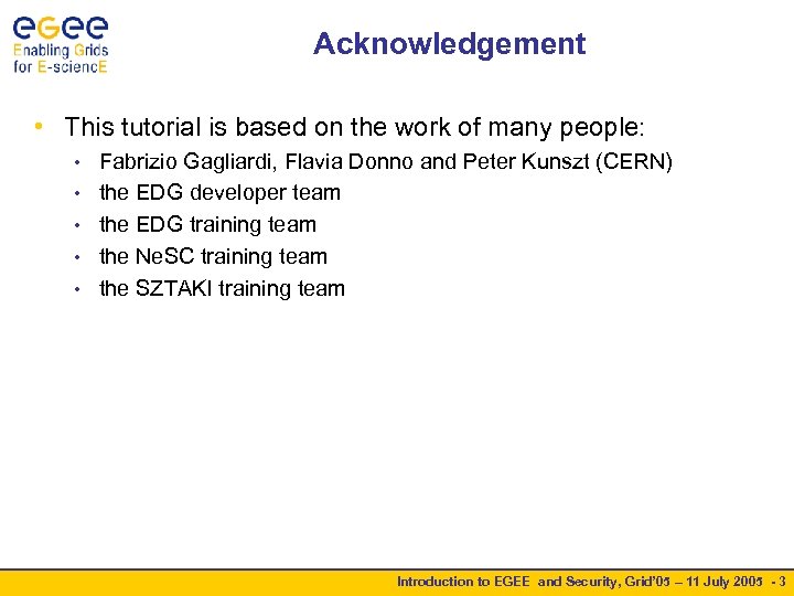 Acknowledgement • This tutorial is based on the work of many people: • •