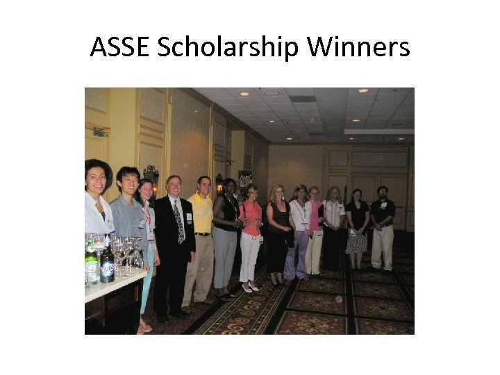ASSE Scholarship Winners 