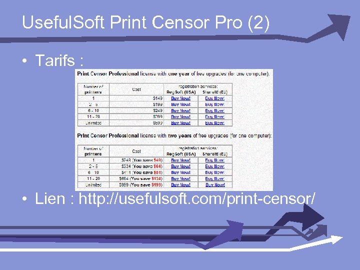 Useful. Soft Print Censor Pro (2) • Tarifs : • Lien : http: //usefulsoft.