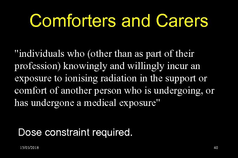 Comforters and Carers 