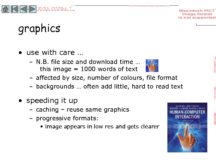 graphics • use with care … – N. B. file size and download time