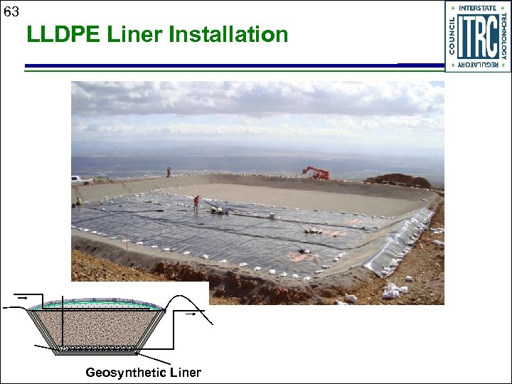 63 LLDPE Liner Installation Geosynthetic Liner 