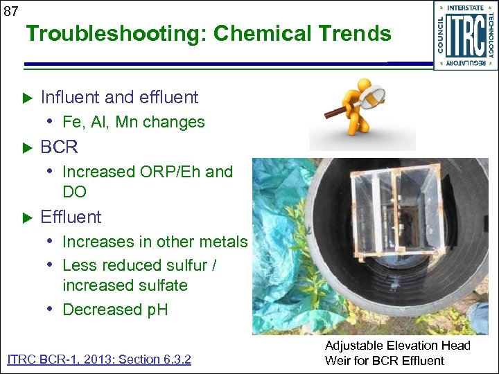 87 Troubleshooting: Chemical Trends u Influent and effluent • Fe, Al, Mn changes u