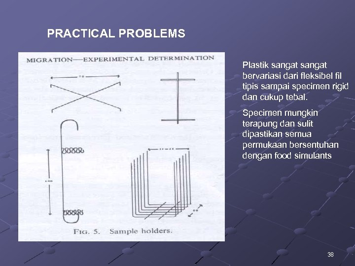 PRACTICAL PROBLEMS Plastik sangat bervariasi dari fleksibel fil tipis sampai specimen rigid dan cukup