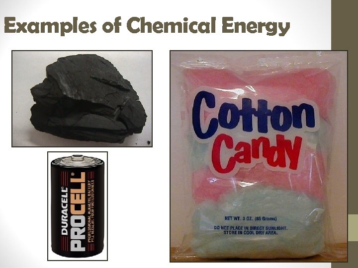 Examples of Chemical Energy 