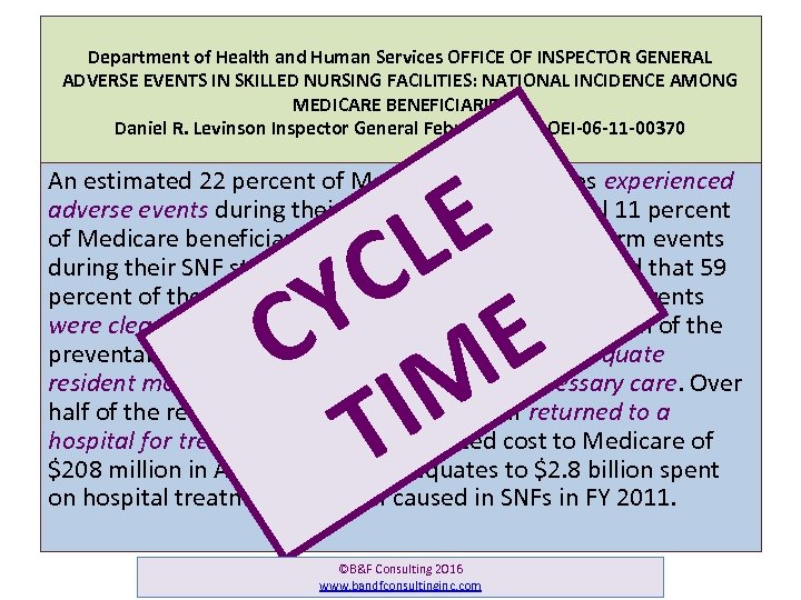 Department of Health and Human Services OFFICE OF INSPECTOR GENERAL ADVERSE EVENTS IN SKILLED