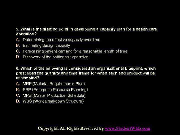 5. What is the starting point in developing a capacity plan for a health