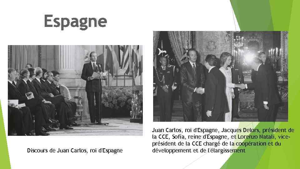 Espagne Discours de Juan Carlos, roi d'Espagne, Jacques Delors, président de la CCE, Sofía,
