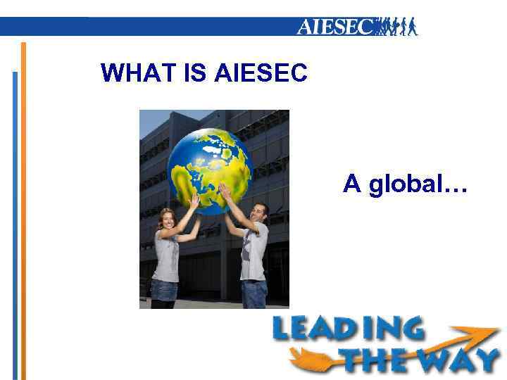 WHAT IS AIESEC A global… 