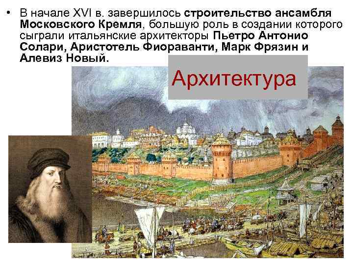 Аристотель фиораванти пьетро антонио солари