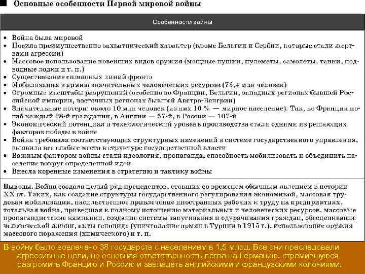 В войну было вовлечено 38 государств с населением в 1, 5 млрд. Все они