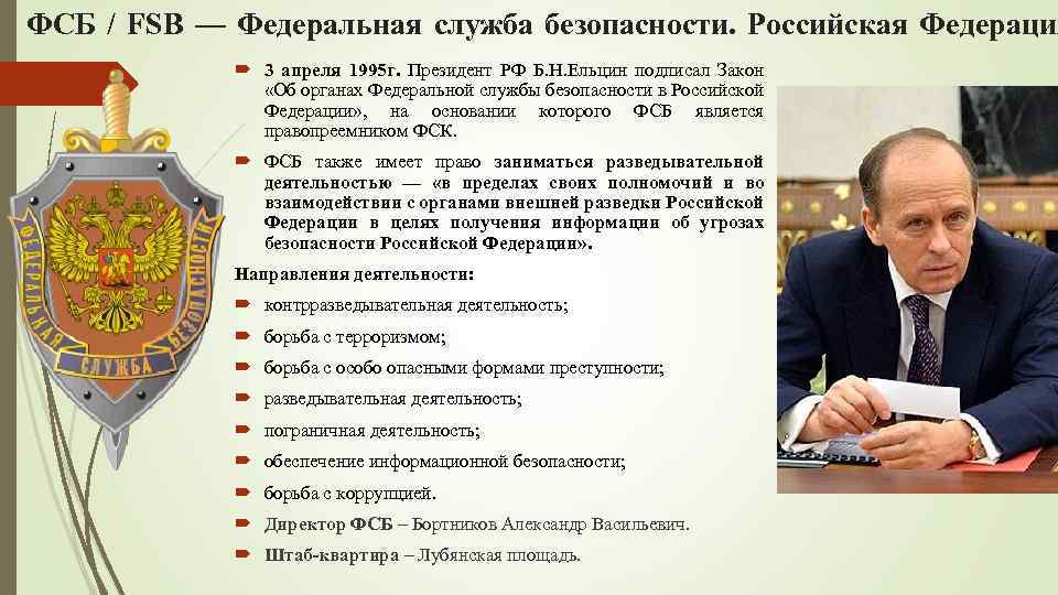 Фсб рф презентация