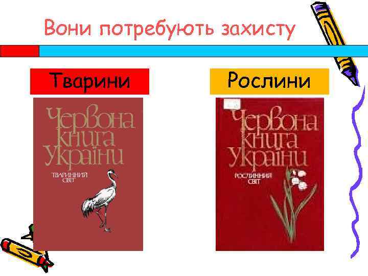 Вони потребують захисту Тварини Рослини 
