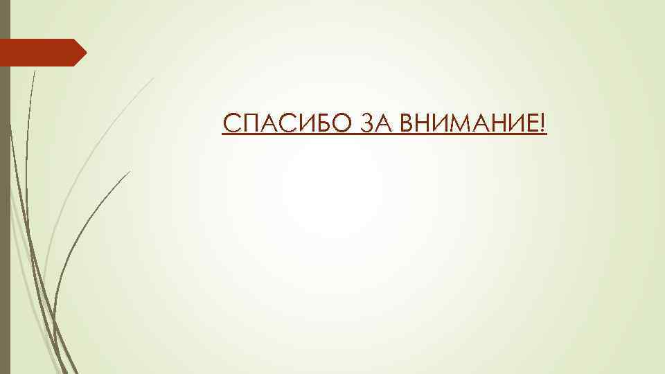 СПАСИБО ЗА ВНИМАНИЕ! 