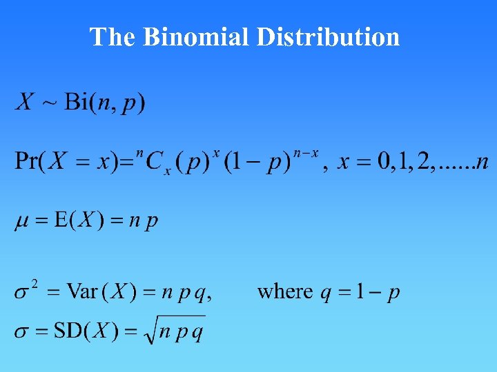 The Binomial Distribution 
