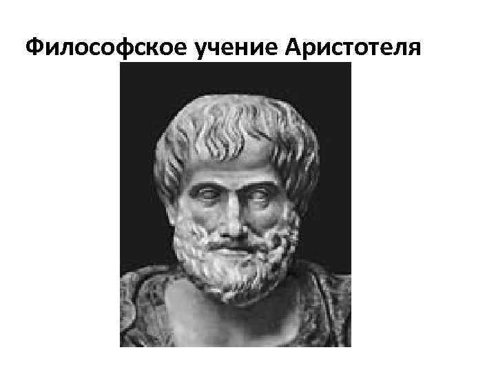 Философское учение Аристотеля 