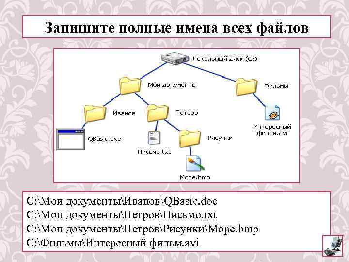 Полный путь файлу каково имя файла