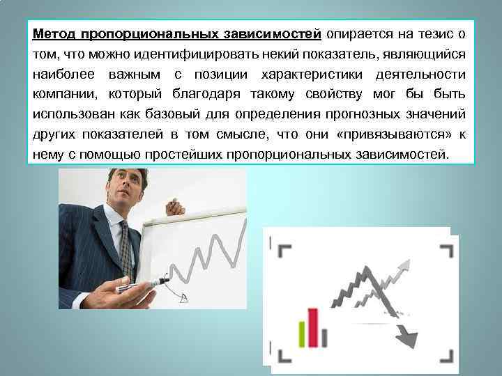 Метод пропорциональных зависимостей опирается на тезис о том, что можно идентифицировать некий показатель, являющийся