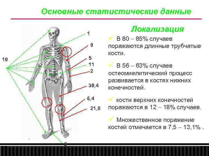 Основные статистические данные Локализация 1 9 5 11 2 10 30, 4 6, 4