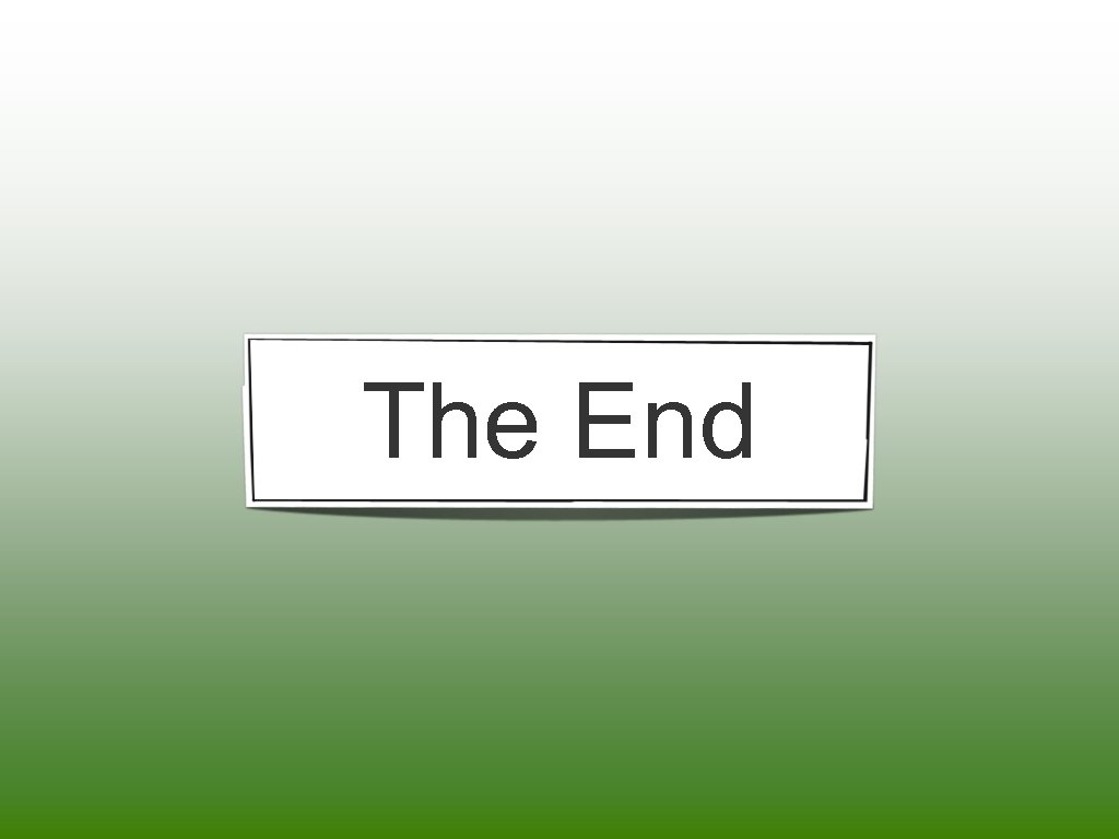 The End 