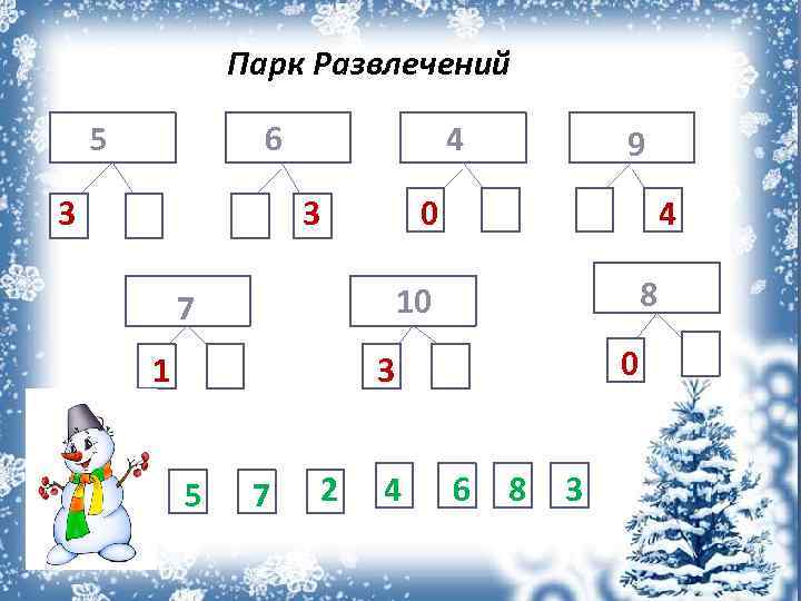 Парк Развлечений 5 6 3 4 3 9 0 4 8 10 7 1