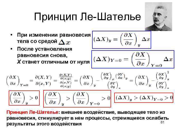 Принцип шателье брауна