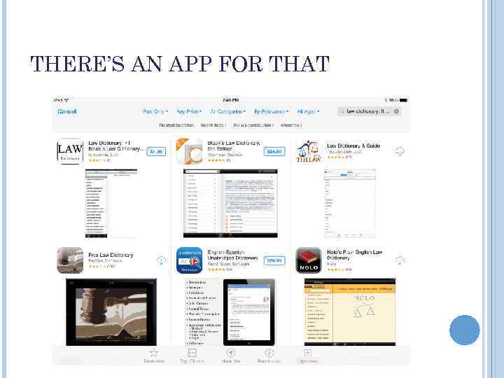THERE’S AN APP FOR THAT 