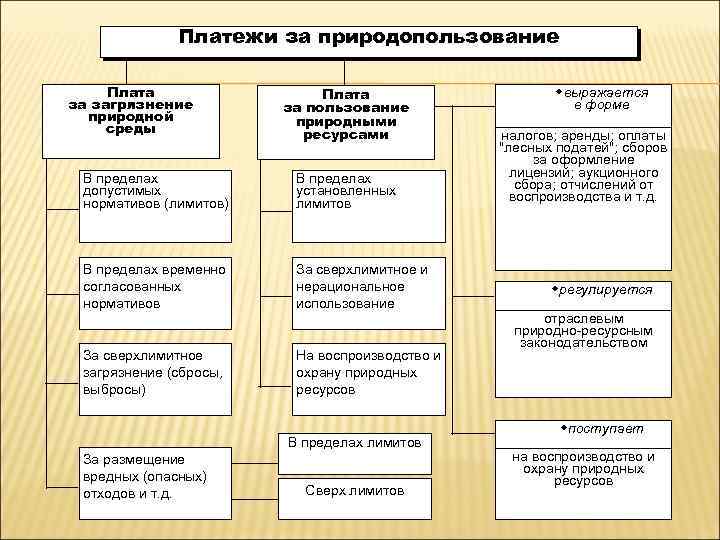 Плата за природные ресурсы презентация