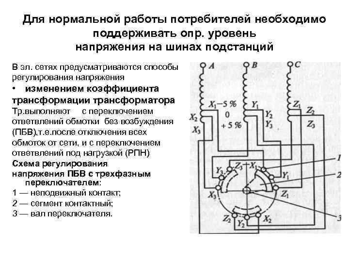 Схема пбв трансформатора